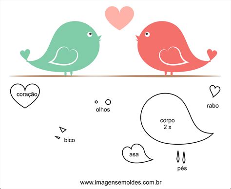 Passarinho Em Eva Molde