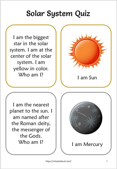 Solar System Quiz For Kids Your Home Teacher