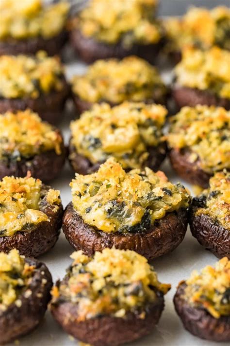 Easy Spinach Stuffed Mushrooms Recipe How To Video