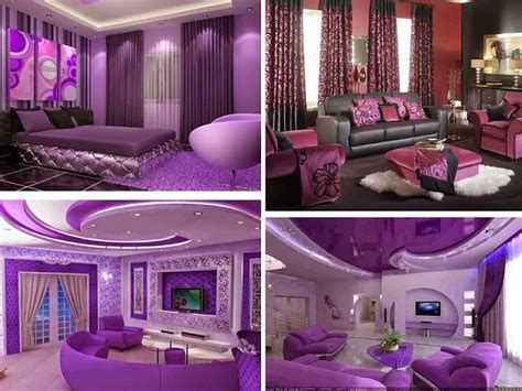 48 Cozy Interior Room Design Ideas With Purple Walls In