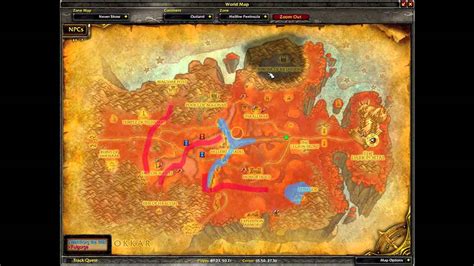 How To Get To Hellfire Peninsula In Wow Traveling Through World Of Warcraft Youtube