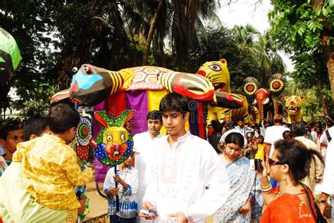 Bangladeshi People Celebrating The Bangla New Year 1414 Editorial Stock