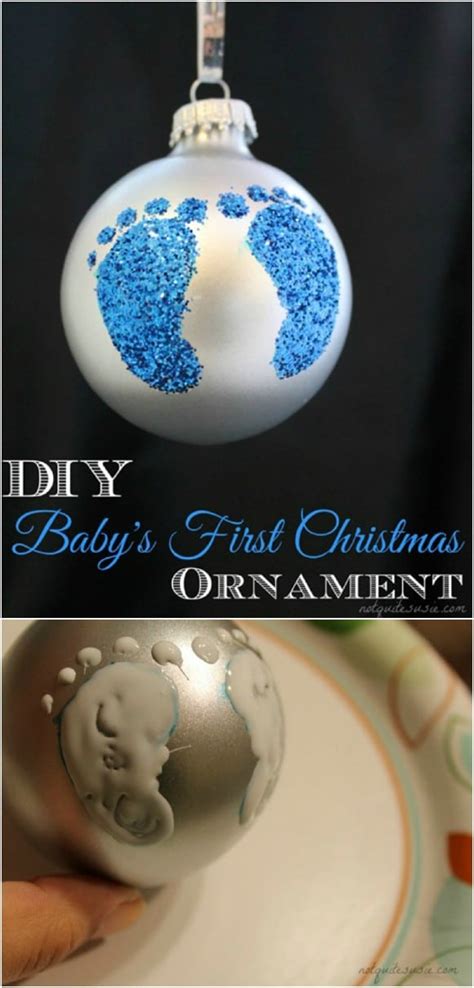 10 Memorable Diy Babys First Christmas Ornaments Diy And Crafts