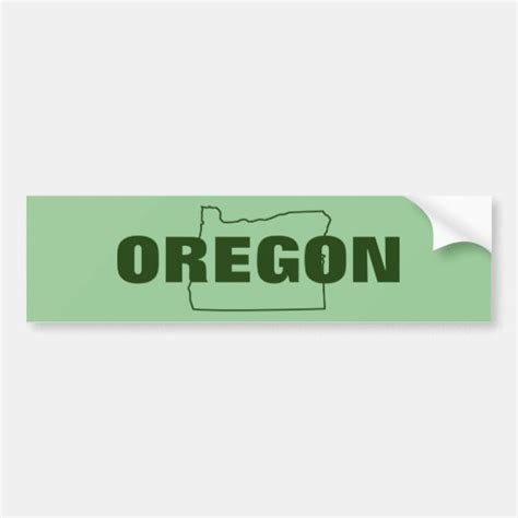 Oregon Bumper Sticker Zazzle