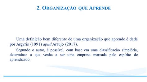 Aula Aprendizagem Organizacional Educa O Como Instrumento De