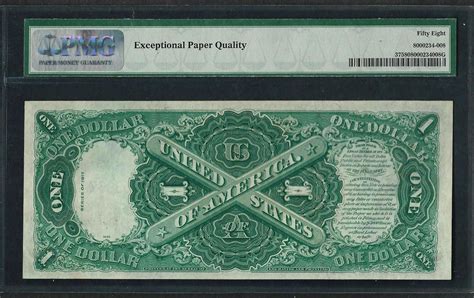 1917 1 Legal Tender Note Fr37 Pmg Choice About Uncirculated 58epq