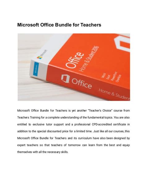 Microsoft Office Bundle For Teachers