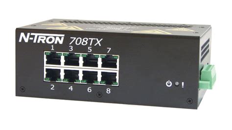 708tx N Tron Managed Ethernet Switch 8 Ports Control Components Inc