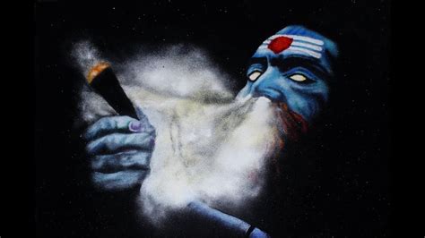 Amazing Rangoli Of Aghori Shiva Bhakt Smoking Big Picture Youtube