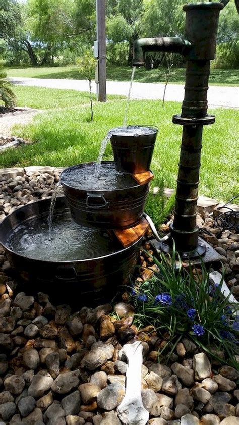 Using some pots from lowe's, a $5 water pump, and some rocks from around her yard, blogger katie created this simple, relaxing water fountain for her garden that birds can't get enough of. 56+ Awesome and Creative DIY Inspirations Water Fountains ...