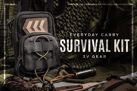 Edc Survival Kit What And Why I Carry It 3v Pronto Pouch