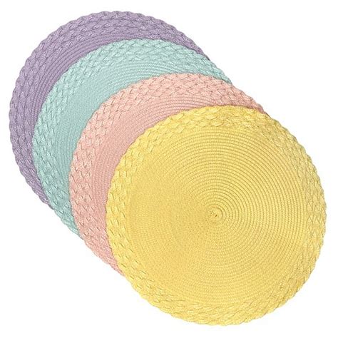 Celebrate Together Easter Round Pastel Placemat 4 Pk