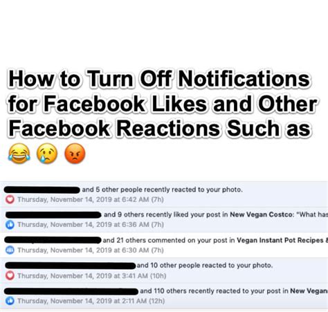 How To Turn Off Notifications For Facebook Likes And Other Reactions