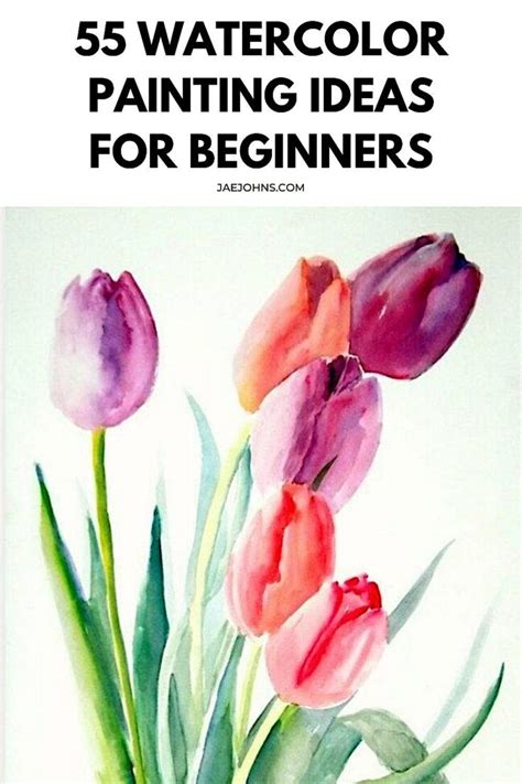 55 Easy Watercolor Painting Ideas For Beginners