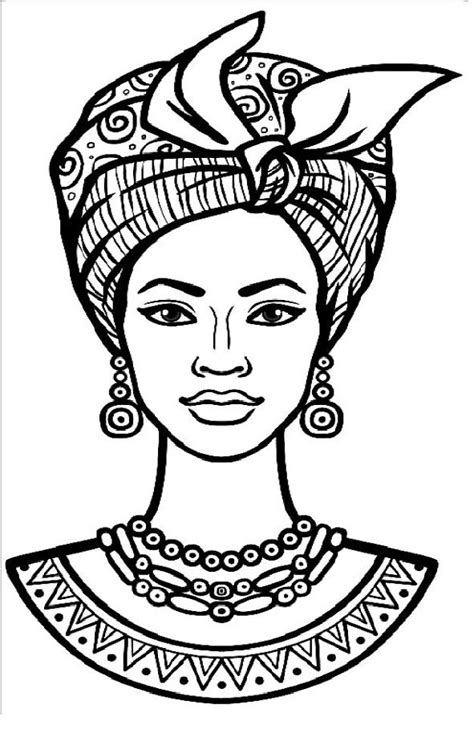 African Folk Art Pages Coloring Pages
