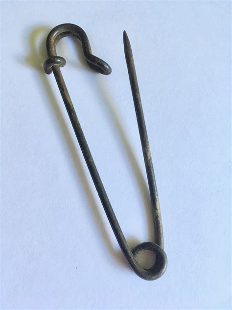 Antique Large Rusty Skirt Pin With Old Rusty Keys Vintage Etsy