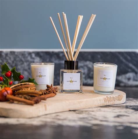 Natural Reed Diffuser And Votive Candle T Set By Ollie And Co
