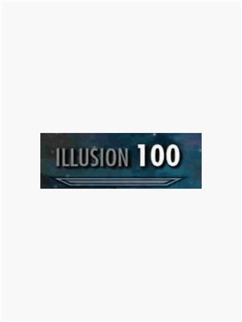 Illusion 100 Meme Sticker Sticker For Sale By Workshoptourist Redbubble