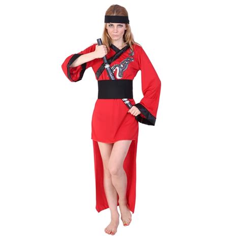 Women Halloween Sexy Cosplay Japanese Warrior Ninja Costumes Wonder