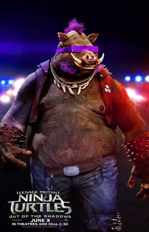 Teenage Mutant Ninja Turtles Out Of The Shadows Movie Rocksteady And