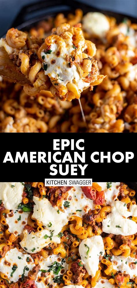 Simple ingredients are put together in a very simple way. Not Your Mom's American Chop Suey Recipe | Kitchen Swagger