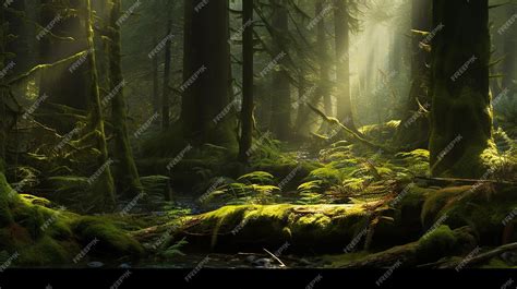 Premium Ai Image Sylvan Serenity Enchanted Forest Glade