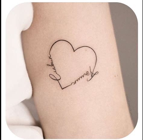 Heart Tattoo Ideas With Names