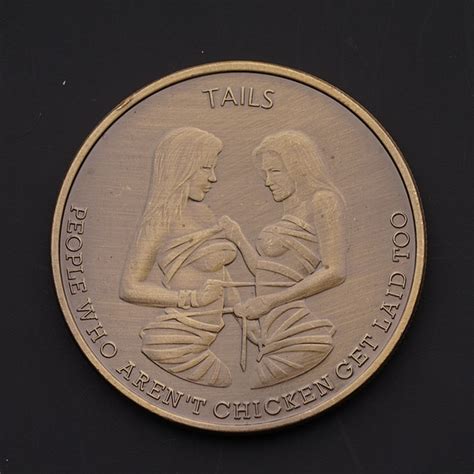 Bronze Coins Sex Coin Collections Chicks Get Laid Heads Tails Plated Souvenir Sexy Art