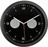 Black Radio Controlled Wall Clock Pictures