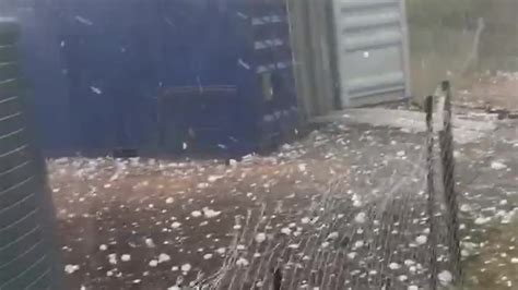 Golf Ball Sized Hail Hits Homes In Queensland Australia Videos From