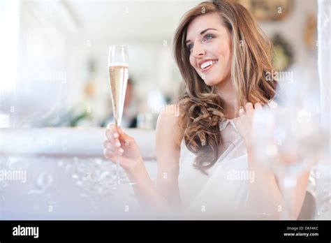 Woman Champagne Hi Res Stock Photography And Images Alamy