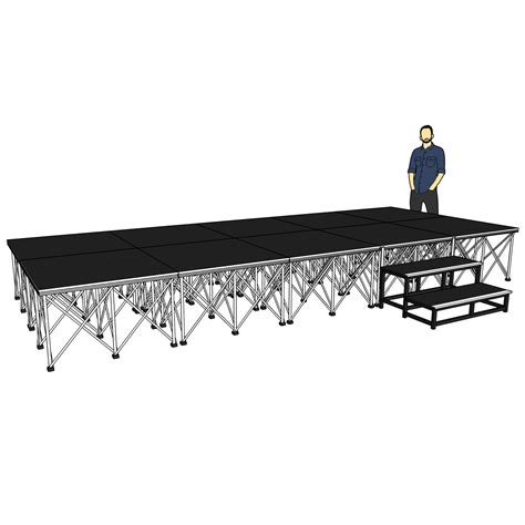 5m X 2m Portable Stage Platforms With 60cm Risers Stage Concepts