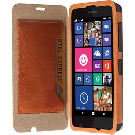 Krusell Kiruna Flipcase Braun Für Nokia Lumia 630 Nokia Lumia 635