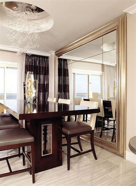 Does this mean we should use the mirror for communication? Some dining room mirrors ideas - Interior Design Inspirations