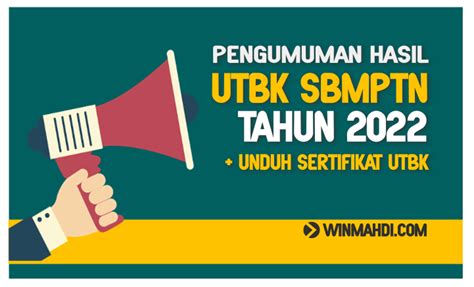 Cara Cek Pengumuman Hasil Seleksi Utbk Sbmptn 20222023 Dikdin Utbk