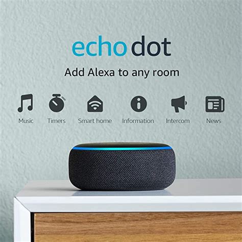 Amazon Echo Dot 3ª Geração Smart Speaker Com Alexa Charcoal
