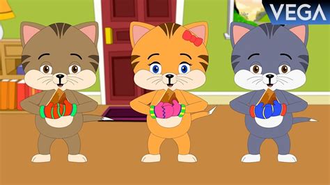 Three Little Kittens Nursery Rhymes Vega Rhymes Youtube