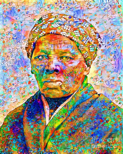 Harriet Tubman Underground Railroad In Contemporary Vibrant Colors