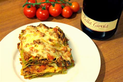 Lasagna Verde Con Ragú De Carne Y Verduras Mis Colores Y Sabores