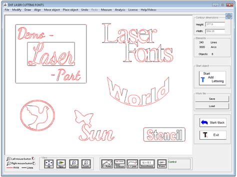 Dxf Laser Cutting Fonts Download For Free Softdeluxe