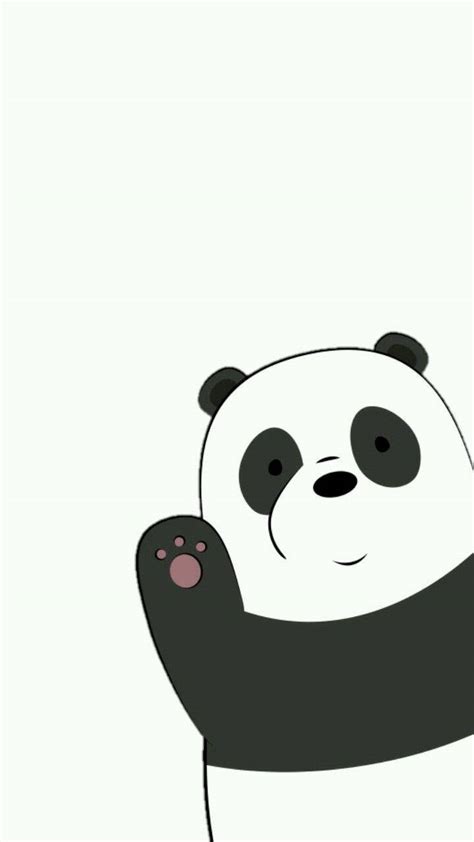 Download Waving Panda We Bare Bears Wallpaper Wallpapers Com