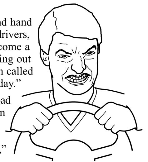 Psbattle This Road Rage Face From The Oklahoma Drivers Ed Manual