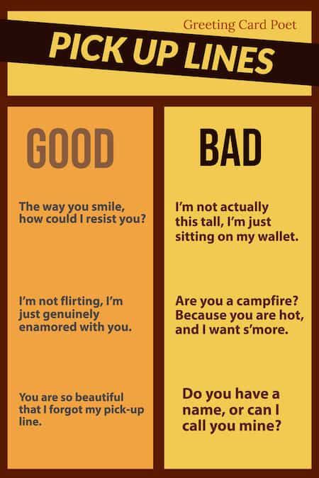 Unique cute pick up lines as an icebreaker. 77 Good Pick Up Lines To Kickstart Your Romance | Greeting ...
