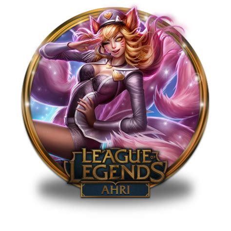 Ahri Popstar Icon League Of Legends Gold Border Iconset