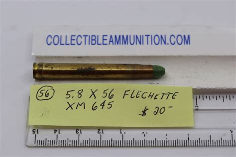 58x56mm Xm 645 Green Sabot Flechette Ivi 71 Collectibleammunition