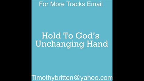 Hold To Gods Unchanging Hand Instrumental Youtube