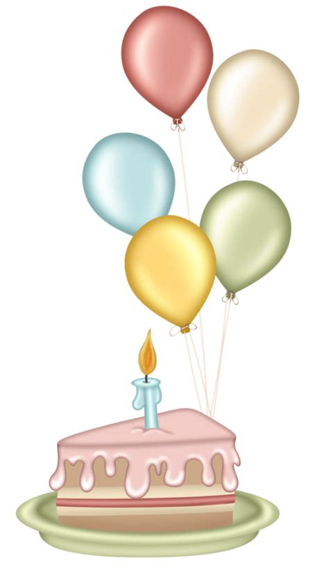 Birthday Cake Balloon T Clip Art Happy Birthday Pn