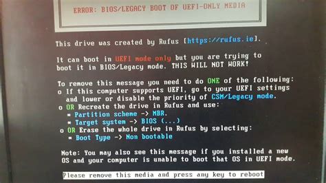 Unable To Boot And Install Windows 10 From Usb Pen Drive Rufus