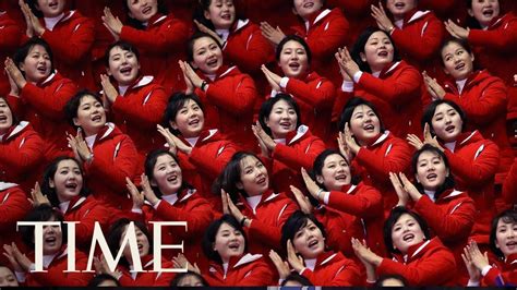 What To Know About North Koreas Olympic Cheerleaders The Army Of Beauties Time Youtube