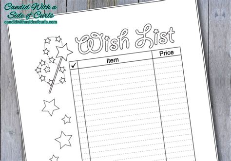 Wish List Bullet Journal Printable Pages Etsy Singapore